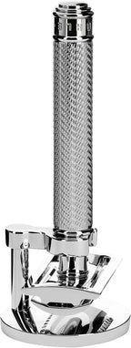 MÜHLE EDITION Chrome 2-Piece Shaving Set - Classic Closed Comb R89 Safety Razor & Razor Stand – Safety Razor Kit for Men, Shaving Razor, Straight Razor Shaving Kit for Men