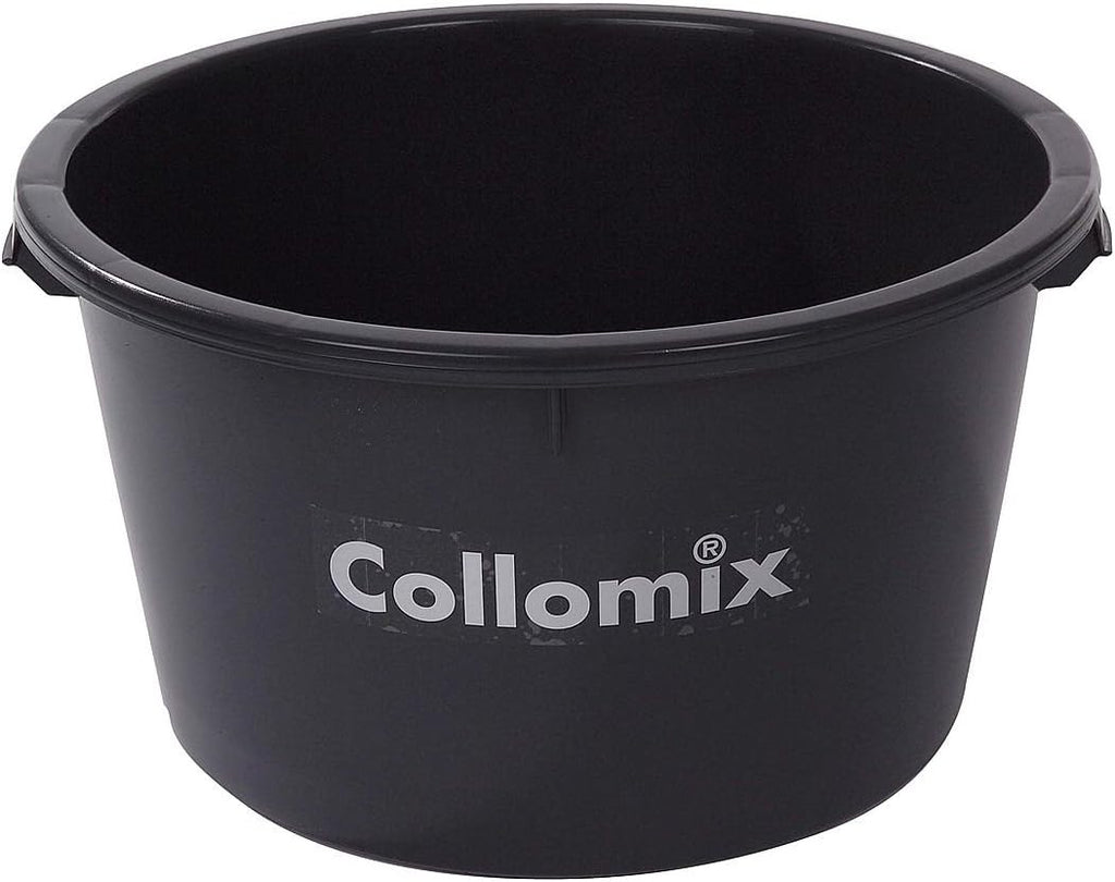 17 Gallon Heavy-Duty Mixing Tub – Rugged Polyethylene Bucket with Side Grips and Roll-Over Lip – Compatible with Hand-Held Power Mixers – Jobsite Tough Construction