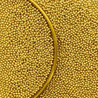 Edible Super Gold Pearl Sugar Sprinkles Candy 2mm Mini Pearls Cake Decorations Cupcake Toppers Cookie Decorating Perfect for Wedding Party Valentine Halloween Christmas Supplies 3OZ
