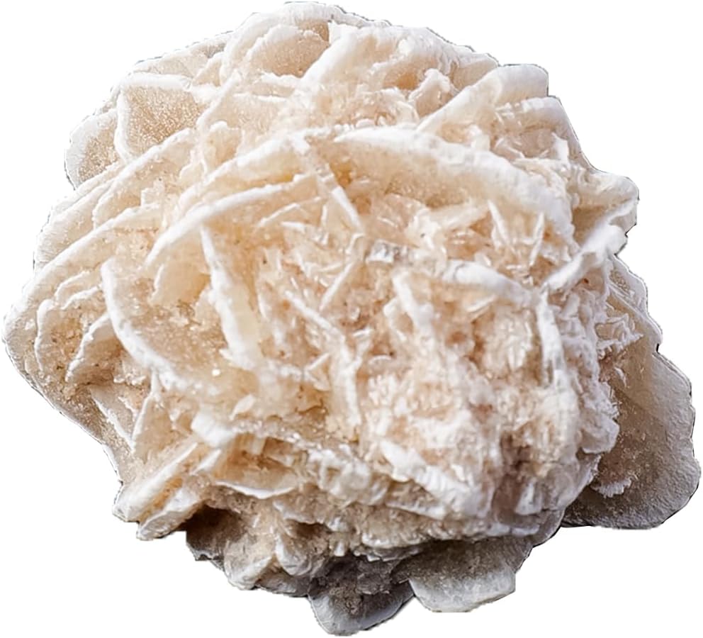 Apengshi Desert Rose Raw Crystals Natural Crystal and Healing Stones Rough Rocks Reiki Chakra Fountain Home Garden Decor Yoga Meditation DIY Stone 1.2-2''