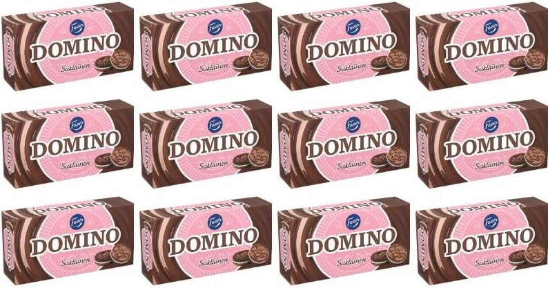 Fazer Domino Chocolate Covered Biscuits 12 Boxes of 354g 150oz