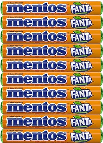 Mentos Fanta Orange Flavored Candy 10 x 37.5g