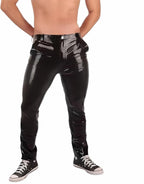 Men's Sexy Black Latex Pants Rubber Trousers Handmade Natural Latex- Leggings