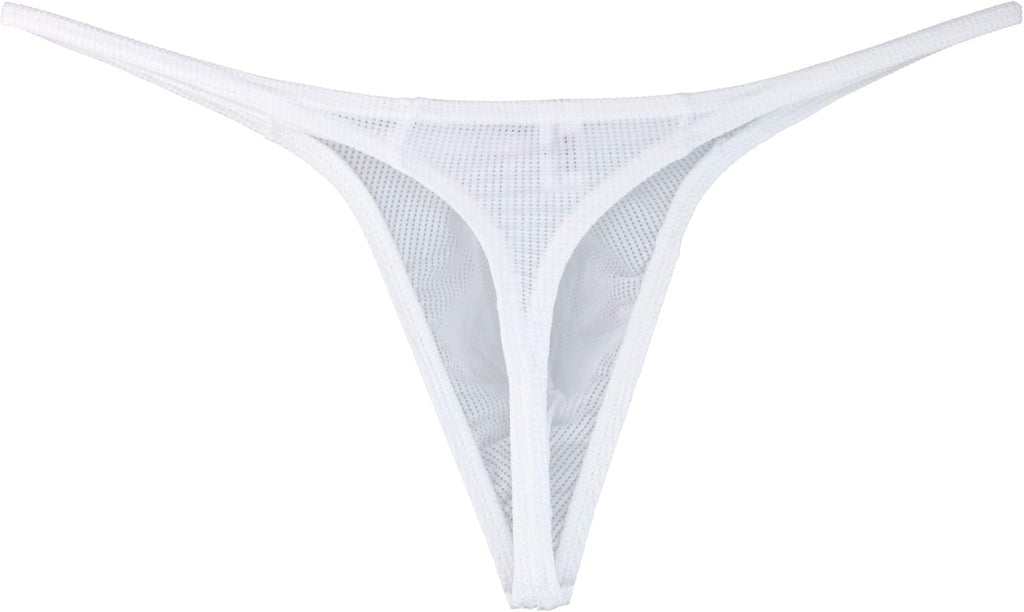 Men's See Through G-String Underwear Breathable G-back Underpanties Pouch Thong for Men