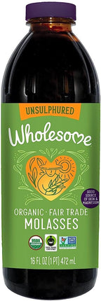 Wholesome Organic Blackstrap Molasses, 16 oz, 1-Pack