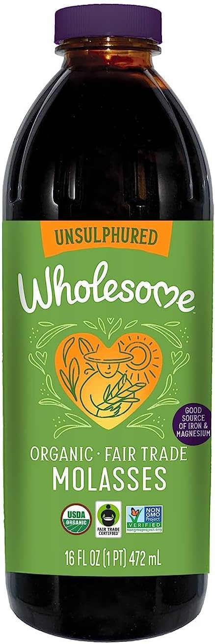 Wholesome Organic Blackstrap Molasses, 16 oz, 1-Pack