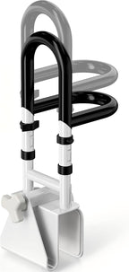 Adjustable Bathtub Safety Rail with Double Grip, 14–18 Inch Height Shower Grab Bar for Seniors, Elderly & Disabled, Non-Slip Tub Side Bar Clamp for Bathroom Support