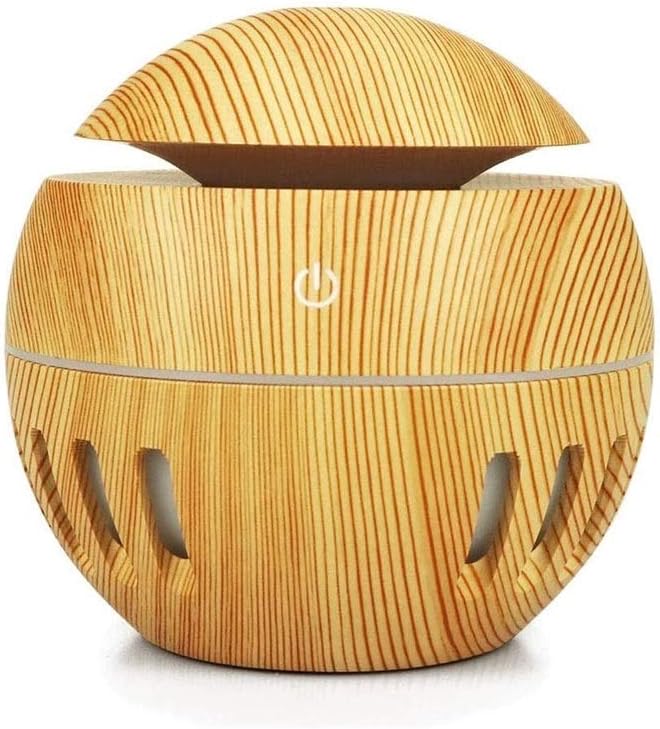 Essential Oil Diffuser, 130mL Aromatherapy Oil Diffuser with 7 Color Lights, Quiet Humidifier for Bedroom Home Office