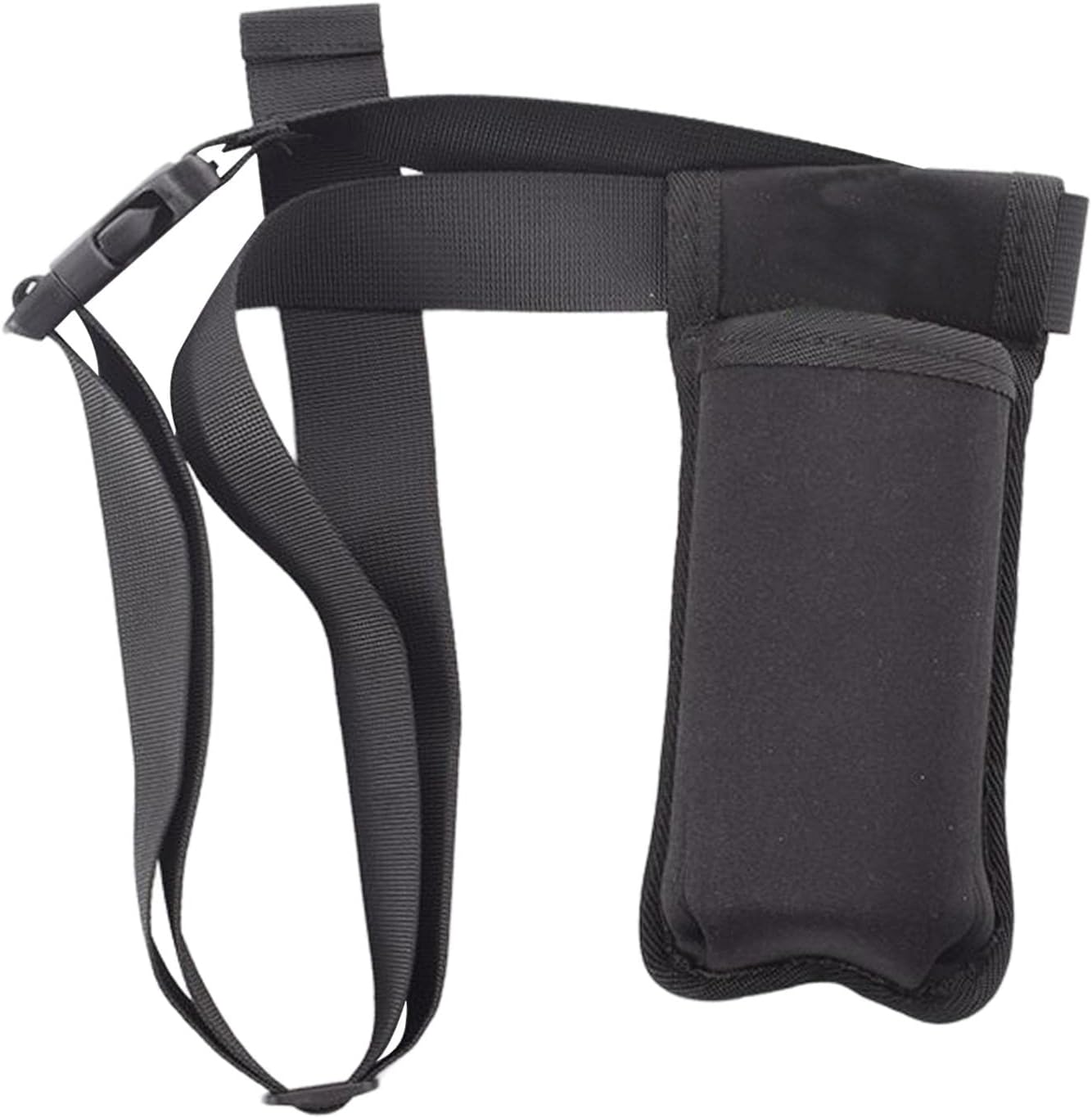 predolo Single Massage Bottle Holster Bag Waist Massage Lotion Holder, Premium Buckle, Soft Comfortable Black Portable Adjustable Webbing Belt SPA Salon