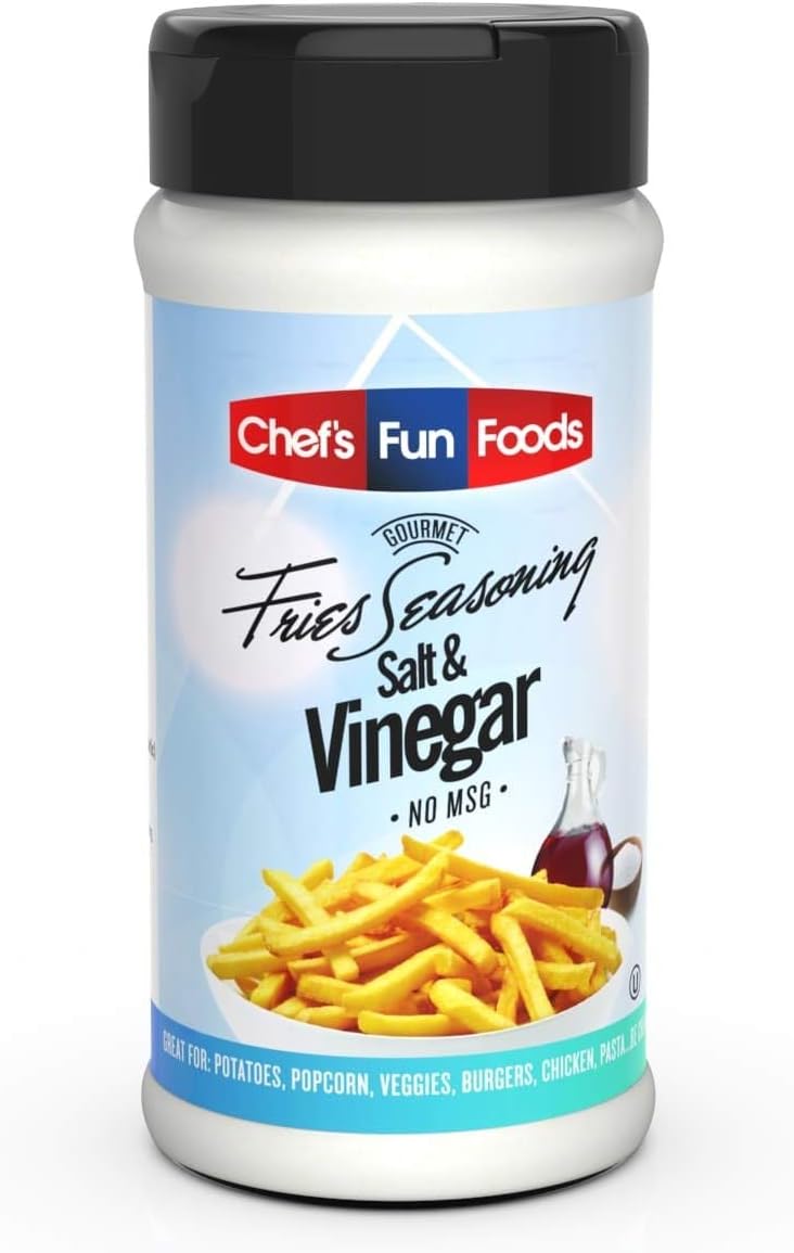 Gourmet Fries Seasonings Bottle, Salt and Vinegar, 12 Ounce