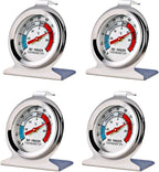 4 Pack Refrigerator Freezer Thermometer Large Dial Analog Thermometer