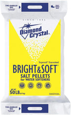 Diamond Crystal 50 lb. Water Softener Salt, Bright & Soft Series, Pellets, 99.8% Purity (Оne Расk)