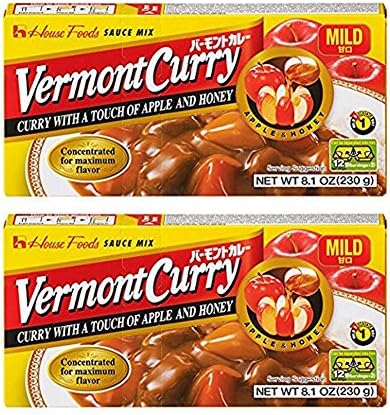 [ 2 Packs ] House Foods Vermont Curry Mild 8.11 Oz (230g)