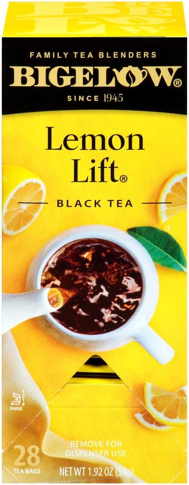 Bigelow Lemon Lift Black Tea Bags 28 Count (Pack of 1) Lemon Flavored Black Tea Naturally & Artificially Flavored