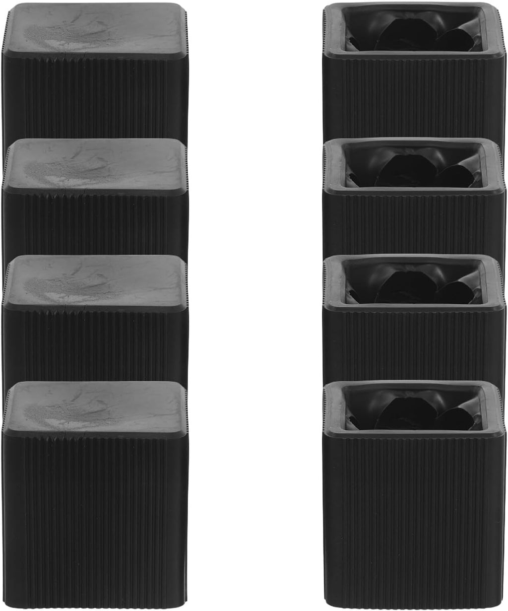 4 Sets Digital Piano Stand Foot Pads - Square Rubber Non-Slip Keyboard Stand Feet - Floor Protection and Secure Keyboard Leg Caps for Music Studio