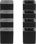 4 Sets Digital Piano Stand Foot Pads - Square Rubber Non-Slip Keyboard Stand Feet - Floor Protection and Secure Keyboard Leg Caps for Music Studio