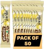 Beanies Very Vanilla Flavoured Instant Coffee Sticks – (Pack of 50 Single Serve Sachets) Smooth Vanilla Flavour