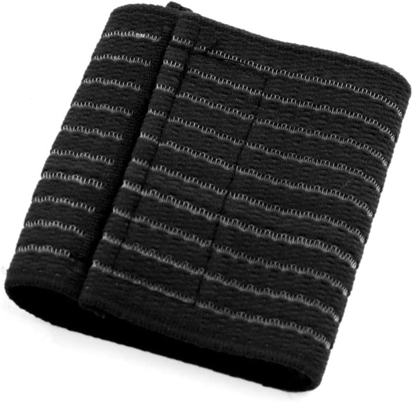 uxcell Black Elastic Sports Wrist Brace Band Hand Palm Wrap Bandage Guard Supporter