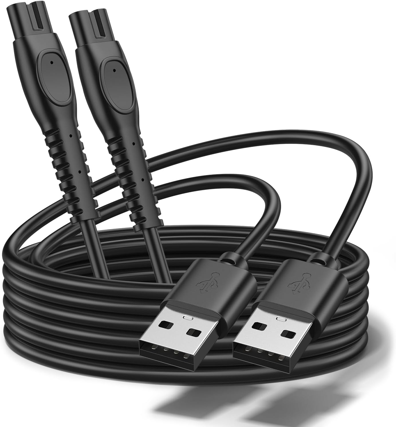 Meliya 2-Pack Charger Cable for Philips Sonicare Cordless Power Flosser 3000, 3.3ft Replacement USB Charger for Philips Sonicare One Rechargeable Toothbrush