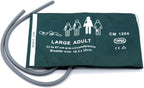 NIBP Cuff with Bladder for Large Adult 33-47cm, 35cm Double Tube Reusable Nylon Replacement Universal Blood Pressure Cuff, No BP Connector