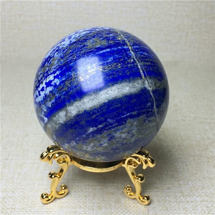 Lapis Lazuli Crystal Sphere Blue Quartz Crystal Ball Craft Meditation Balls for Witchcraft and Decorative Balls (40-50mm)