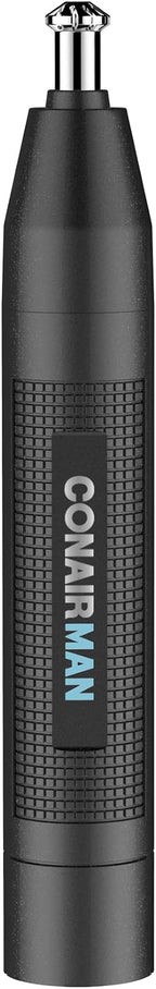 ConairMan Nose Hair Trimmer for Men, For Nose, Ear, and Eyebrows, Patent 360 Bevel Blade for No Pull, No Snag Trimming Experience, Cordless Lithium-Powered Trimmer with Drawstring Bag
