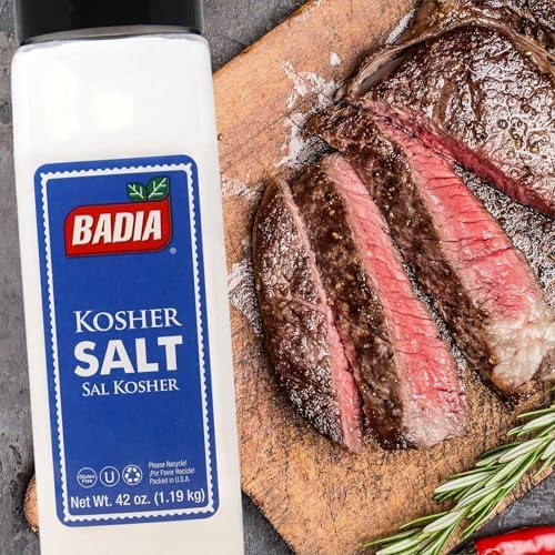 Badia Kosher Salt, 42 oz – Coarse Crystal Salt for Cooking, Grilling & Seasoning