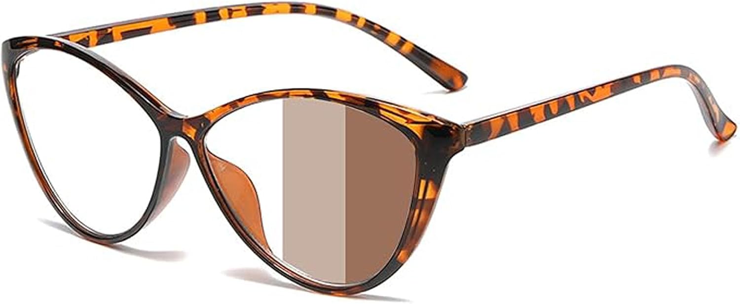 Reading Sunglasses with Photochromic Lenses, Anti Blue Light,Fashion Frame Reading Glasses for Women