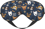 Cute Dog Sleep Mask Breathable Soft Eye Mask for Sleep for Women Men Lightweight Eye Cover for Travel, Night Work, Nap, Office