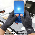 2 Pairs Arthritis Gloves for Women for Pain, Compression Gloves for Carpal Tunnel Relief, Rheumatoid Osteoarthritis, Fingerless Gloves for Women and Men, Typing (Pink, Small)
