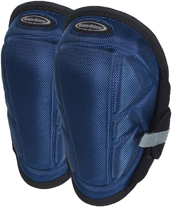 McGuire-Nicholas Gel Lite Pro Flooring Knee Pads for Men and Women, Soft Gel Adjustable Knee Pads for Gardening, Flooring, and Work, Navy/Black | 22382