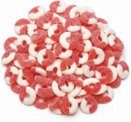 SweetGlob Gummy Rings Fruit Flavor Soft & Chewy Gummy Candy Perfect for Parties, Candy Buffets, and Toppings (Red Cherry, 1 Pound)