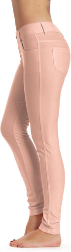 Prolific Health Women's Jean Look Jeggings Tights Slimming Many Colors Spandex Leggings Pants Capri S-XXXL