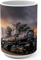 Big Boy Steam Locomotive No. 4014 Morning Steam Coffee Mug Cup 15 oz Railroad