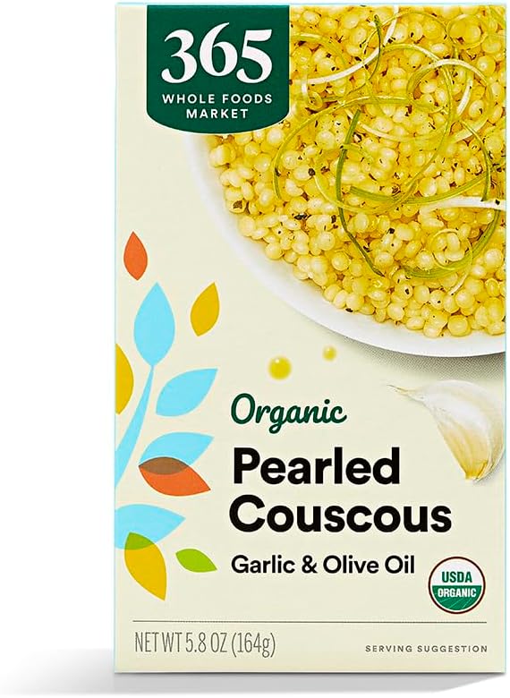 365 by Whole Foods Market, Organic Pearled Couscous Garlic Olive Oil, 5.8 Ounce
