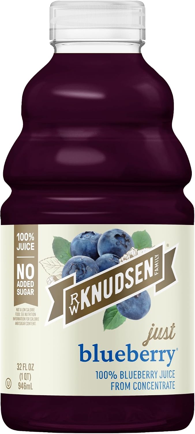 R.W. Knudsen Just Blueberry Juice, 32 fl oz (Pack of 1)