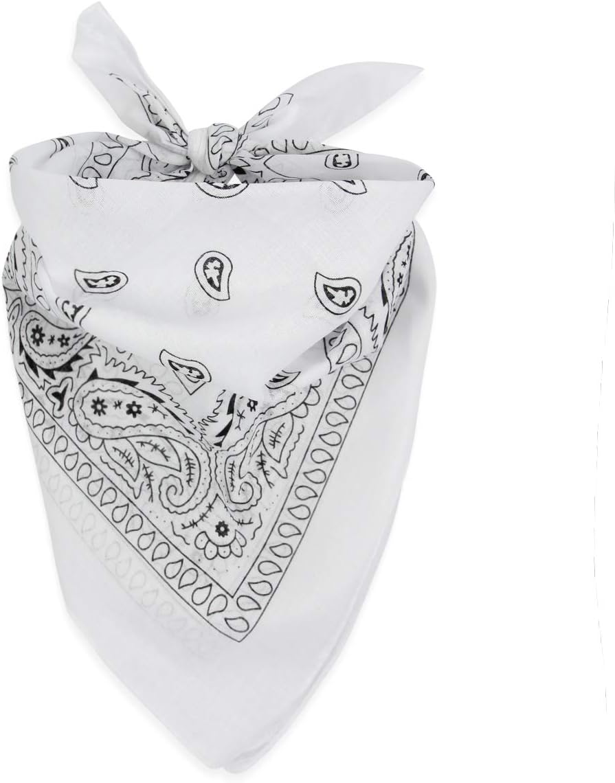 RIAH FASHION Fabric Face Cover Multi-Purpose Cotton Unisex Bandana - Mouth Shield Scarf Handkerchief, Headwear Balaclava Wrap