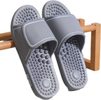 Foot Acupoint Massage Slippers for Men Women in Four Seasons,Relief Plantar Fasciitis Sandals,Boost Circulation Improves Massage Therapy Shoes,Acupressure Massage Slippers (Size:EU 44/45,Color:/Grey)