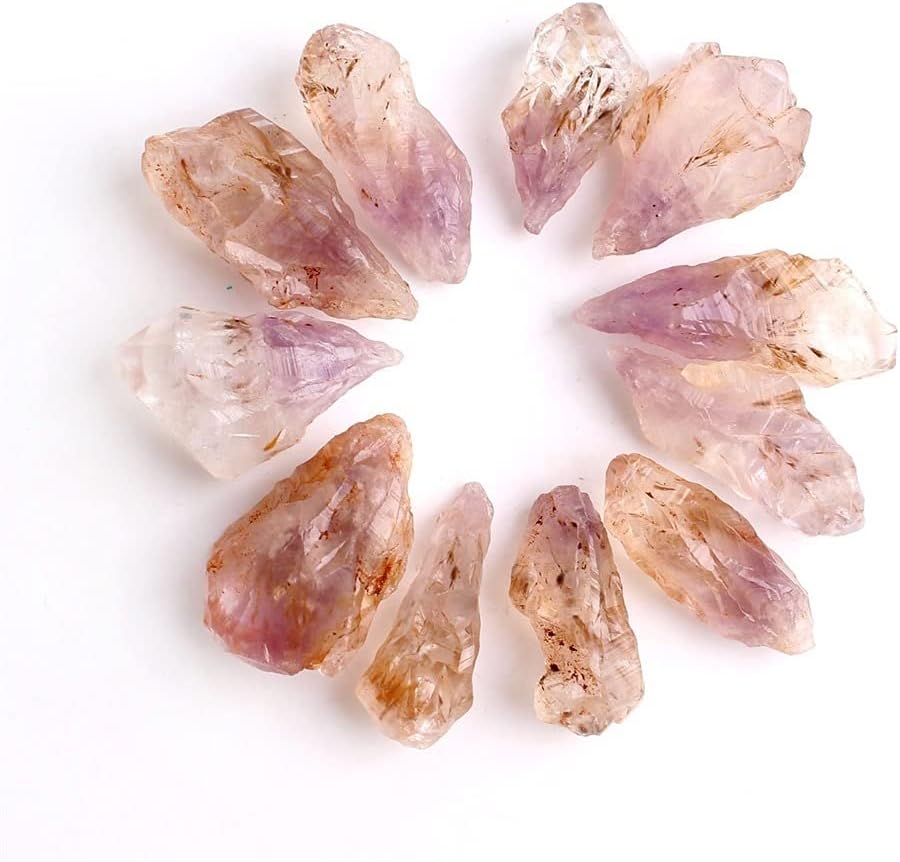 SaditY Health & Household 1Lot Natural Auralite-23 Rare Purple Titanium Quartz Rough Stones Point Pendants Raw Crystals Black Hairstone Healing (Color : Purple Auralite 23, Size : 30g)