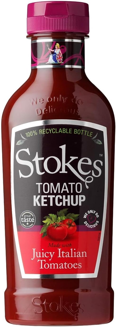 Stokes Real Tomato Ketchup Squeezy | 485g | Premium Sun-Ripened Tomato Condiment