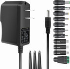 Universal 5V 2A ac Adapter Power Supply with 11 DC Plug Tips AC to DC5V 1.5A 1A 800mA 600mA 500mA 400mA 300mA 200mA 100mA Power Adapter 5v wall Charger ac dc Adapter (DC5V~2A)