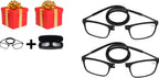 Blue Light Blocking Reading Glasses – Foldable Design for Men & Women with 2 Free Gifts (Extra Glasses & Case)