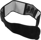 Portable Adjustable Self-heating Magnetic Therapy Waist Support Belt for Men Women Black with Dual Pull Straps for Lower Back Pain Relief and Compression