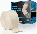 EVERLIT Elasticated Tubular Support Bandage | Stockinette Tubing for Small Arms, Knees, Large wrists Medium ankeltes| Light to Moderate Compression Bandage Roll For Tissue Support (Size D | 3" x 11 yd)