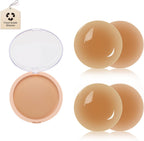 Silicone nipple cover reusable nipple covers for women no show sticky pasty nipple cover (2 Pairs)