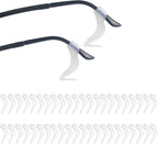 YINGFENG 22 Pairs White Silicone Glasses Anti-slip Holder with Storage Box, Eyeglass Holder, Premium Silicone Eyeglass Ear Hook Grip, Fits Most Kids and Adult Size for Retainer Glasses or Sunglasses