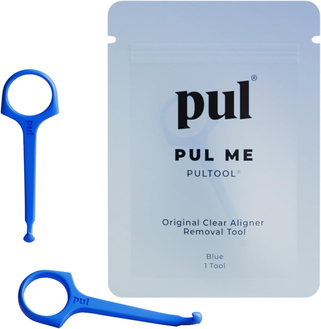 PUL Pack of 2 Aligner Removal Tool – Invisalign Remover Tool & Retainer Hook for Clear Aligners, Trays & Night Guards – Reusable Invisalign Accessories, Aligner Hooks & Retainer Removal Hook – Blue