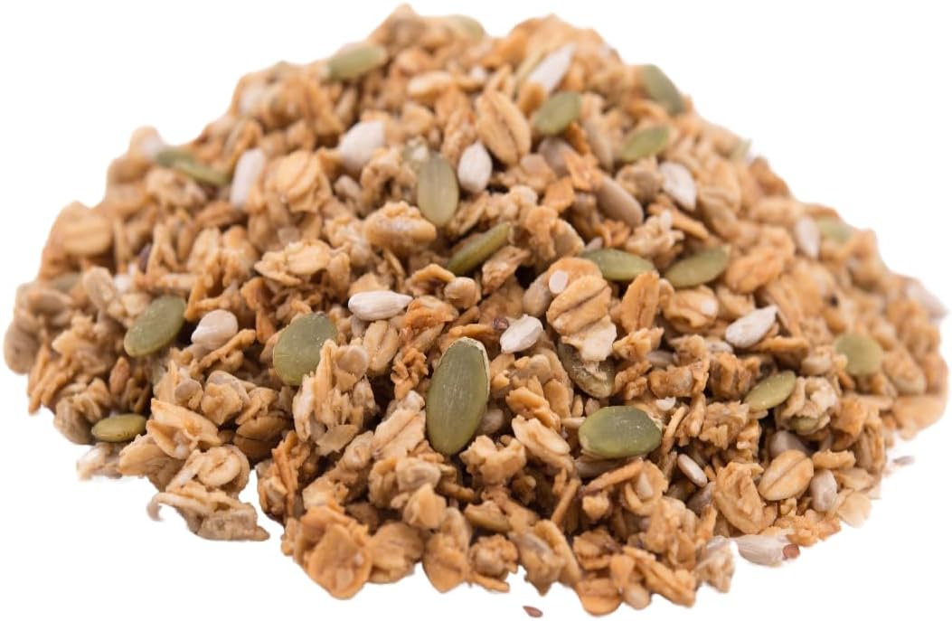 Gerbs Super 5 Seed Granola, 2 LBS - Top 14 Food Allergy Free & Non GMO - Keto Safe &Unsulfured - Pumpkin, Sunflower, Chia, Hemp, Flax Seeds