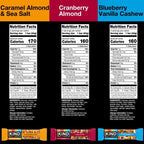 KIND Healthy Snack Bars Variety Pack, Blueberry Vanilla Cashew, Caramel Almond & Sea Salt, Cranberry Almond, Gluten Free, 12 Count