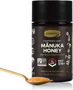 Comvita Manuka Honey UMF 15+ (MGO 514+) - Raw Manuka Honey New Zealand, Pure & Unpasteurized, Superfood for Immune Health, Use in Tea, Wild, Monofloral, Non-GMO - 250g (8.8 oz)